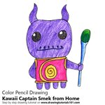 How to Draw Kawaii Captain Smek from Home