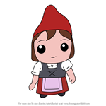How to Draw Kawaii Juliet From Gnomeo and Juliet