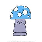 How to Draw Kawaii Shroom from Gnomeo and Juliet