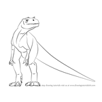 How to Draw an Allosaurus