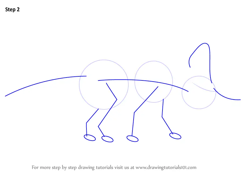 Learn How to Draw a Ceratopsian (Dinosaurs) Step by Step : Drawing Tutorials