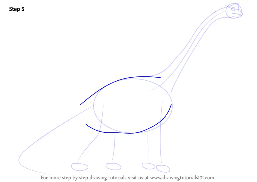 Learn How to Draw a Sauropod (Dinosaurs) Step by Step