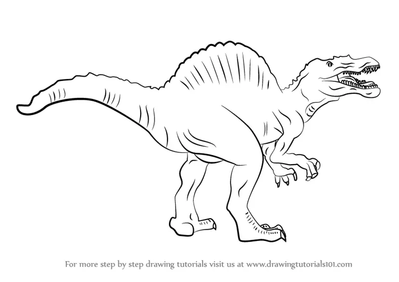 mad spinosaurus coloring pages - photo #8