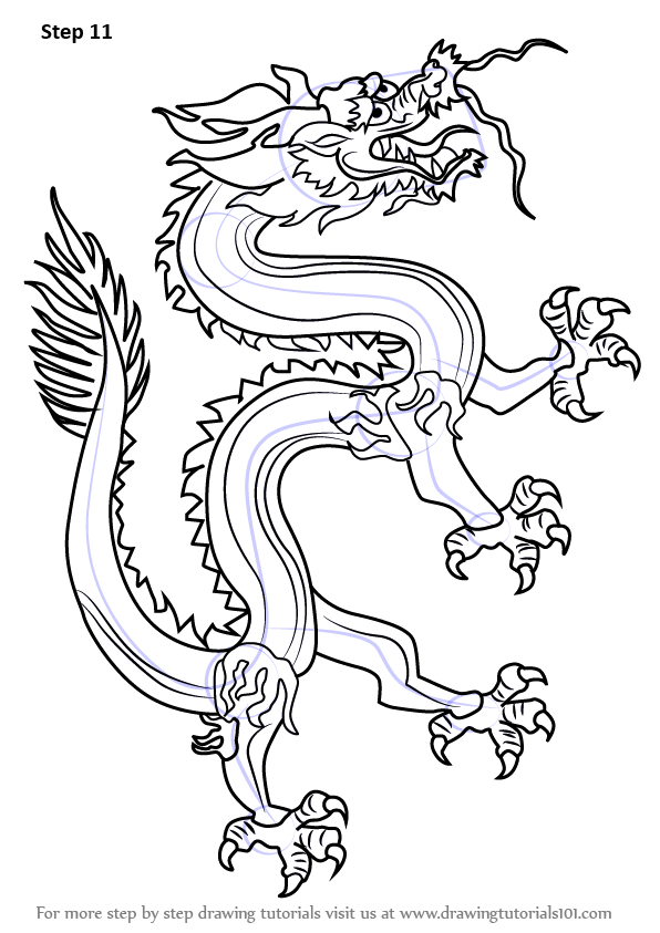 Chinese Dragon Template