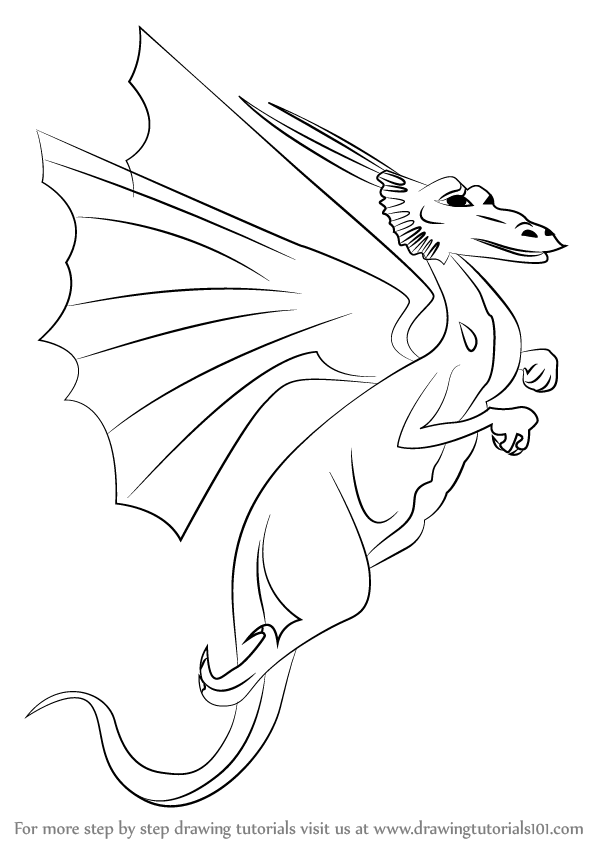 How to Draw a DRAGON  Flying Dragon Drawing lesson _ Very Easy 