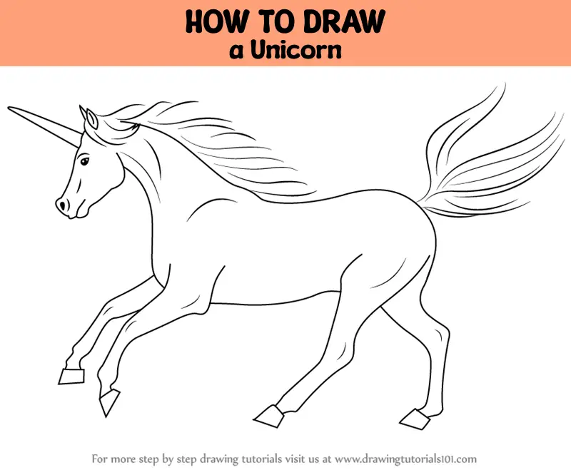 Premium Vector | Cute unicorn drawing coloring page line art illustration  vector