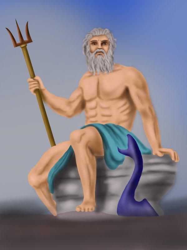 Step by Step How to Draw Poseidon DrawingTutorials101.com