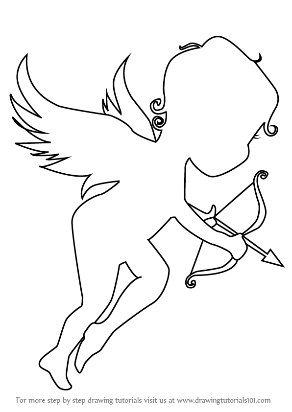 Learn How To Draw An Angel Of Love Angels Step By Step Drawing Tutorials