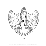 How to Draw an Angel with Wings