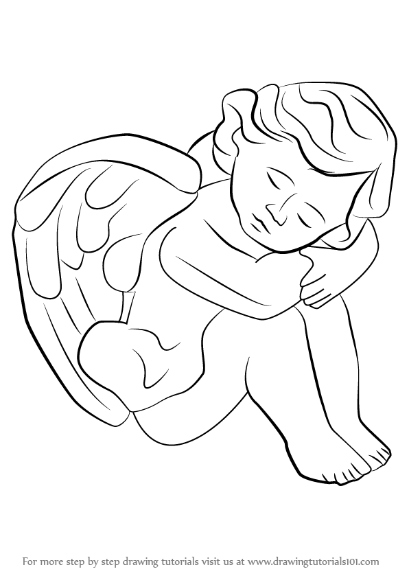 Learn How to Draw a Baby Angel Angels Step by Step  Drawing Tutorials