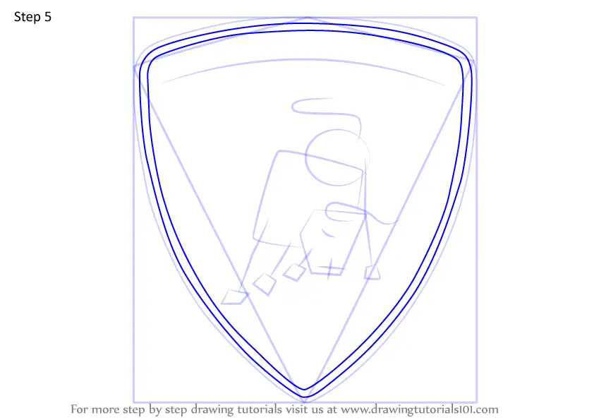 Learn How to Draw Lamborghini Logo (Brand Logos) Step by ...