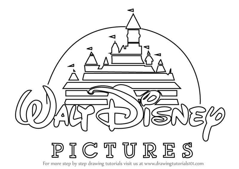 Download Learn How to Draw Walt Disney Logo (Brand Logos) Step by Step : Drawing Tutorials