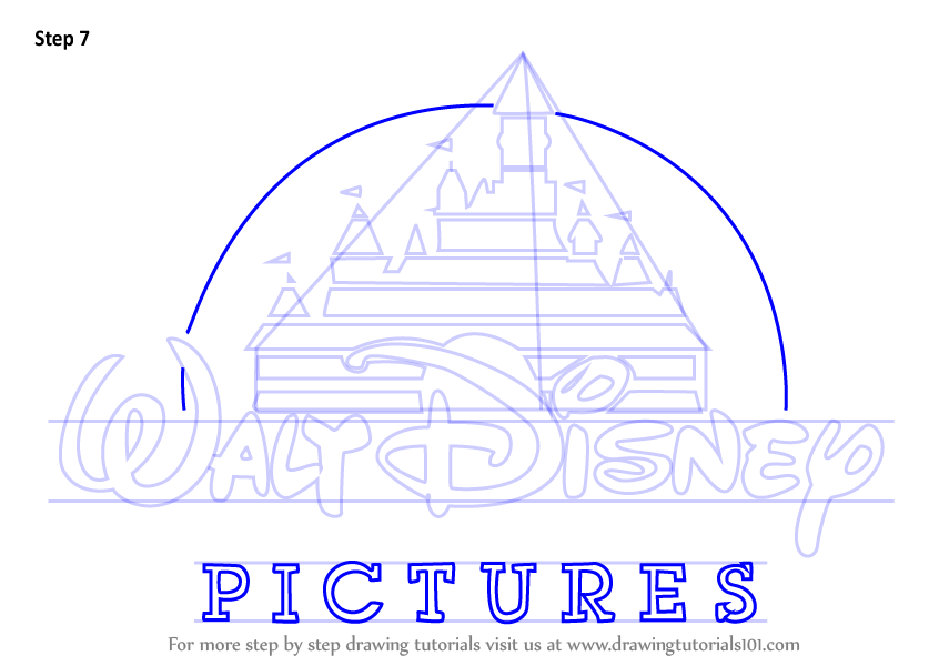 Learn How to Draw Walt Disney Logo (Brand Logos) Step by Step : Drawing