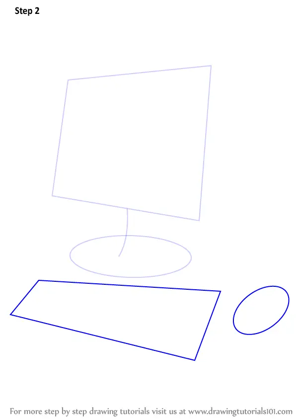 Hand-drawn illustration of desk at work PC PC... - Stock Illustration  [73175965] - PIXTA