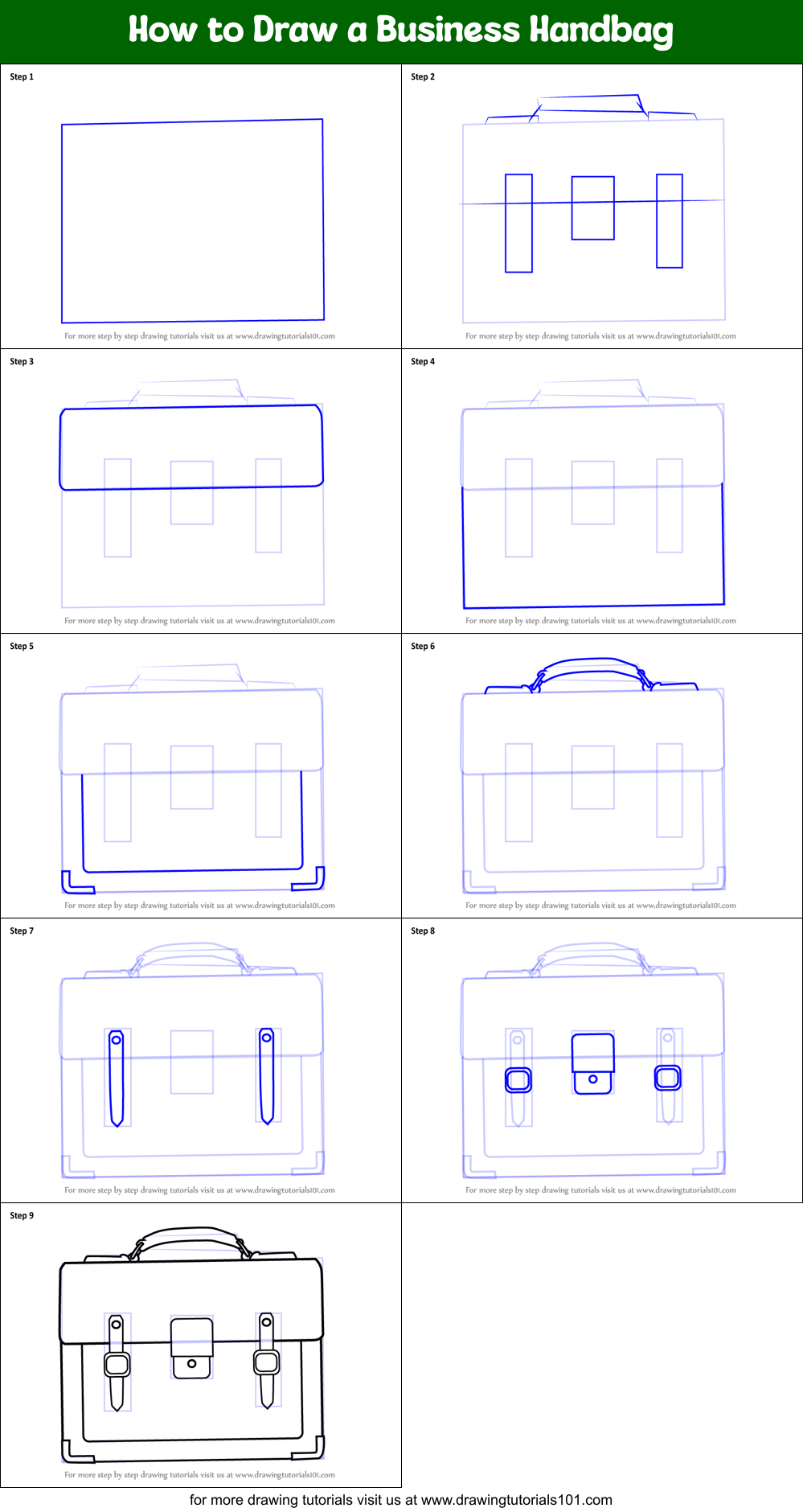 2D Design Drawing: Purse Design for Elementary and Intermediate Exam