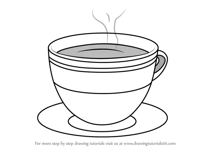 Learn How to Draw a Cup with Saucer Everyday Objects 