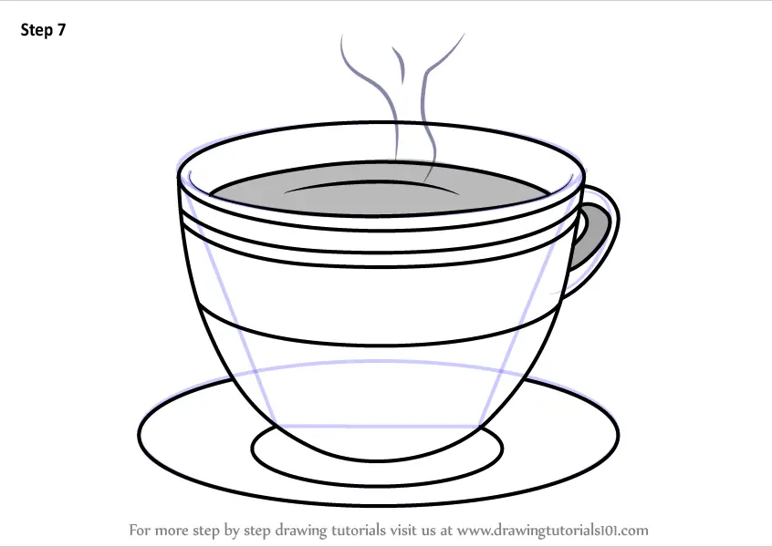 Sketch of Traditional Tea Cup with Saucer Stock Illustration - Illustration  of breakfast, icon: 225686593
