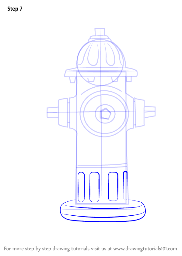 Learn How to Draw Fire Hydrant (Everyday Objects) Step by Step