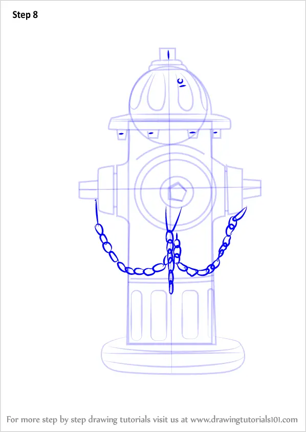Learn How to Draw Fire Hydrant (Everyday Objects) Step by Step