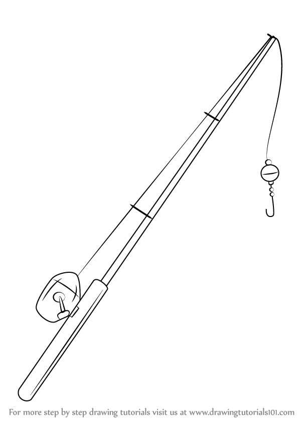 Simple Fishing Pole Drawing - FISHING ROY