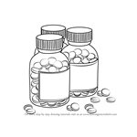 How to Draw Medicine Bottles
