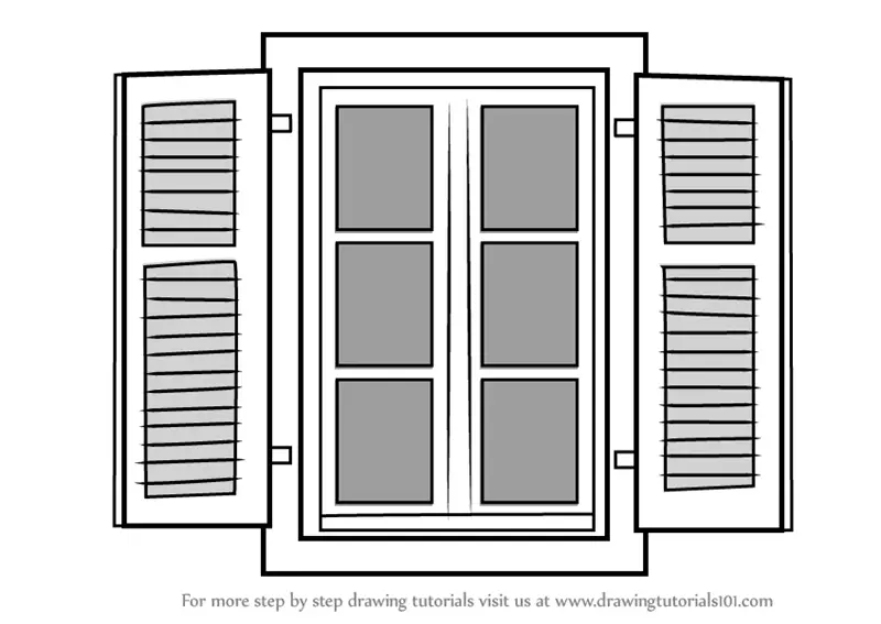 Open window and ladder hand drawn sketch vector Open window and ladder  near house sketch style vector illustration old  CanStock