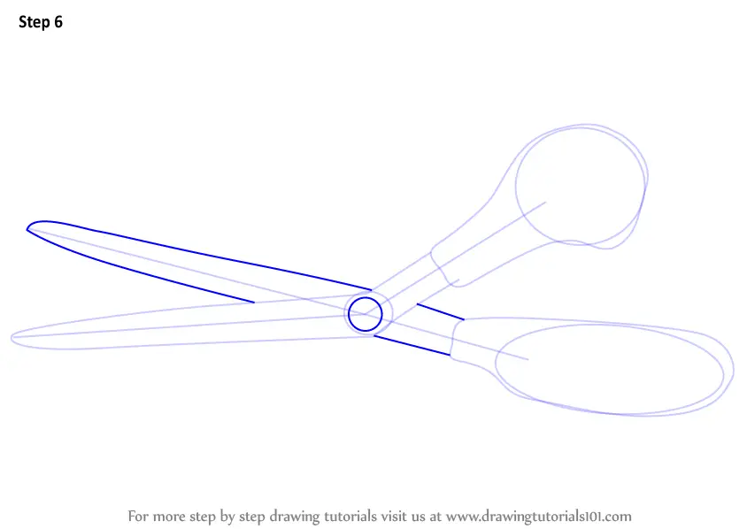 Learn How to Draw a Scissor (Everyday Objects) Step by Step ...
