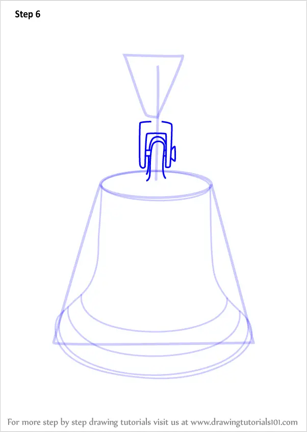 Learn How to Draw a Simple Bell (Everyday Objects) Step by Step : Drawing Tutorials