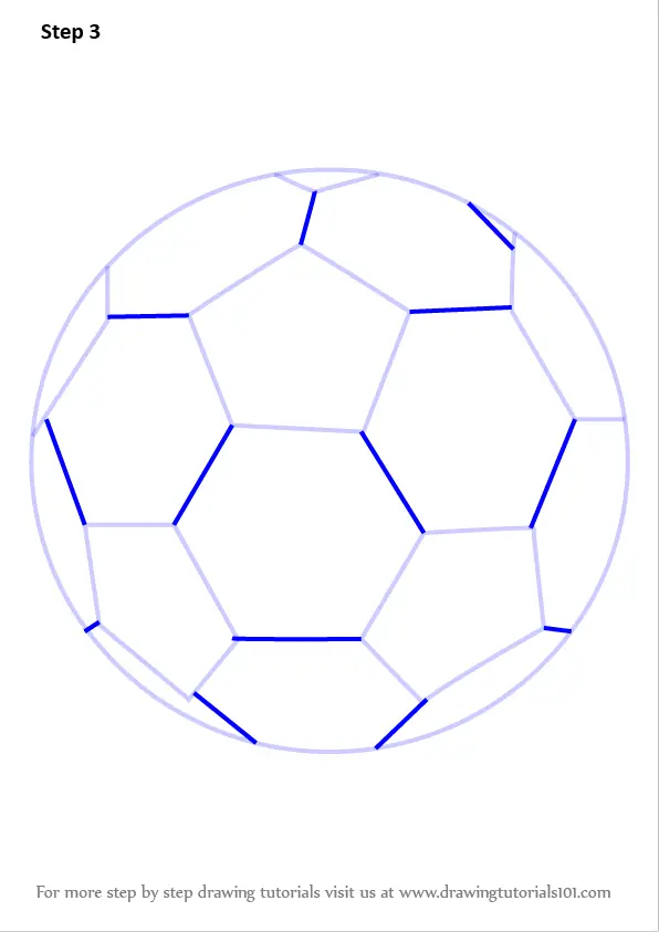 Learn How to Draw Soccer Ball (Everyday Objects) Step by Step : Drawing