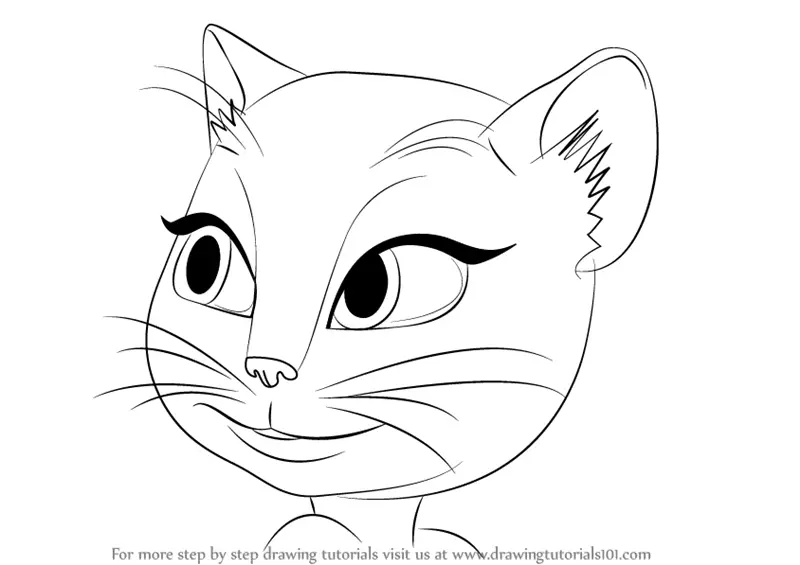 Learn How to Draw Talking Angela (Everyday Objects) Step by Step : Drawing  Tutorials