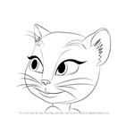 How to Draw Talking Angela