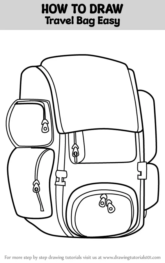 Side view of backpack illustration on Craiyon