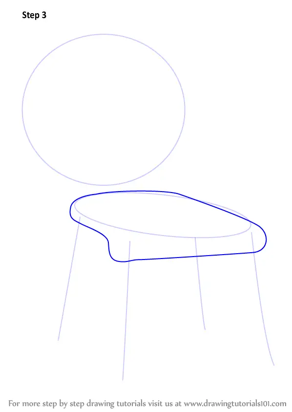 Learn How to Draw a Decorative Chair (Furniture) Step by Step : Drawing