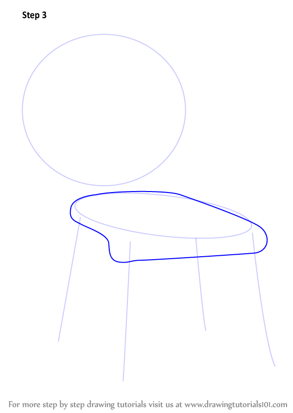 Learn How to Draw a Decorative Chair (Furniture) Step by Step : Drawing