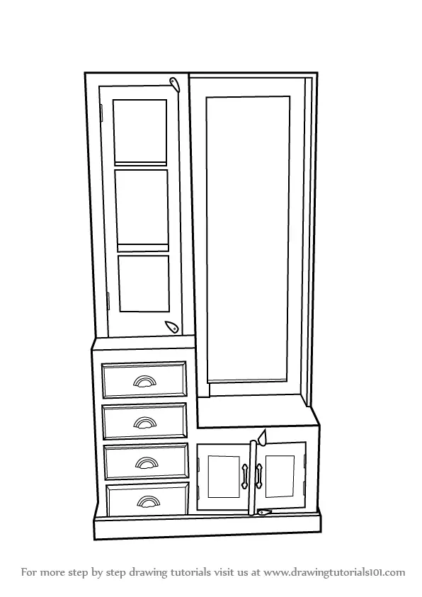 35+ Trends For How To Draw A Dressing Table