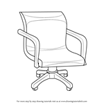 Learn How To Draw An Office Chair Furniture Step By Step