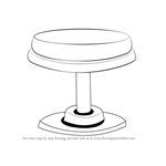 How to Draw a Round Stool