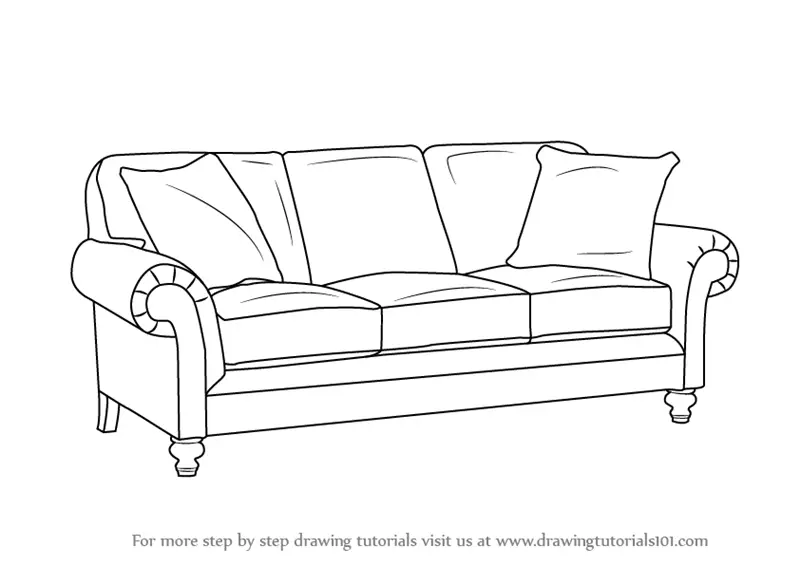Aggregate 170+ sofa sketch
