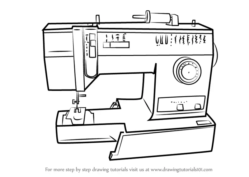 Sewing Machine Sketch Hand Drawing Isolated Stock Illustration 148975721   Shutterstock