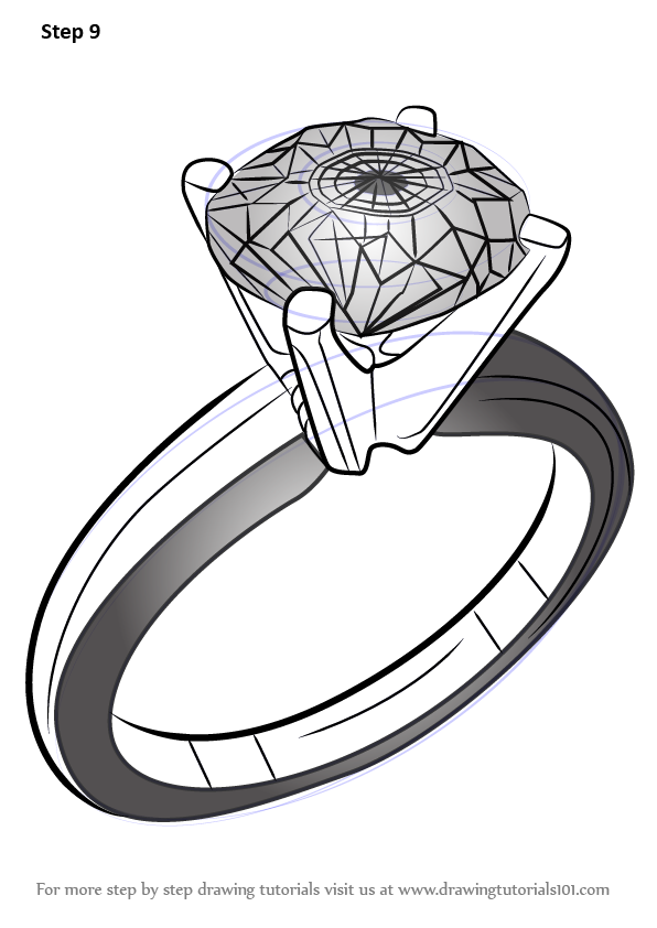 Diamond ring sketch icon Royalty Free Vector Image