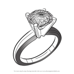 How to Draw a Diamond Ring