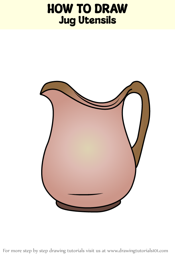 How to Draw Jug Utensils (Kitchen Utensils) Step by Step