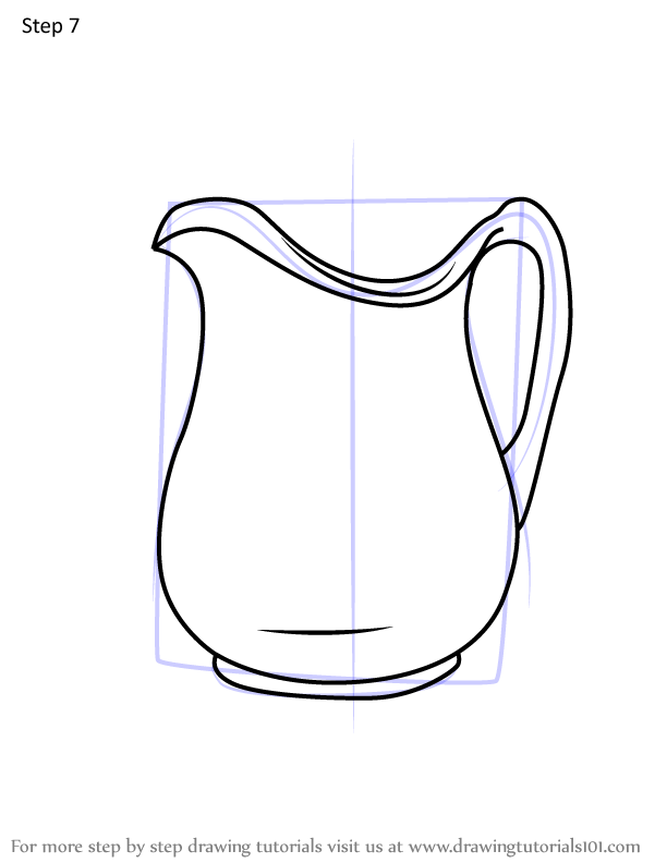 How to Draw Jug Utensils (Kitchen Utensils) Step by Step