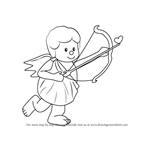 Learn How to Draw Heart with Arrow (Love) Step by Step : Drawing Tutorials