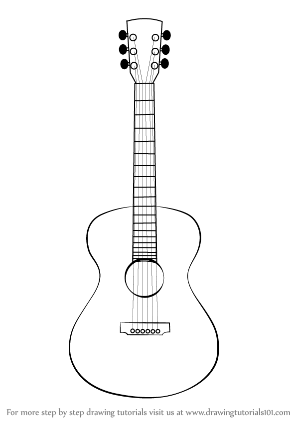 Music Festival Drawing Cartoon Musical Instrument Folk Guitar PNG Images |  AI Free Download - Pikbest