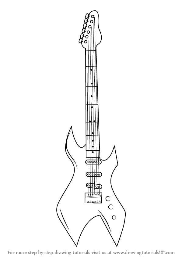 40+ Best Collections How To Draw A Electric Guitar Easy