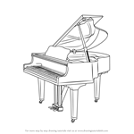 How to Draw a Grand piano