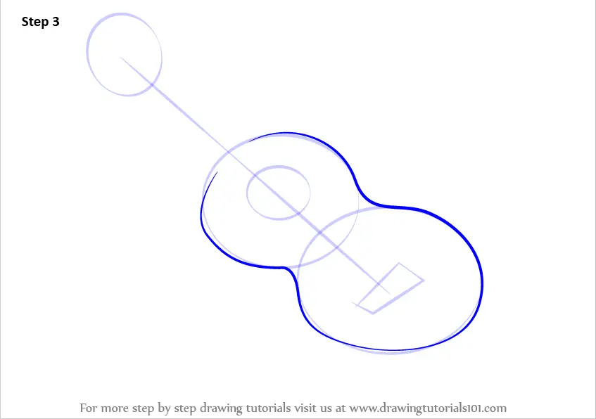Learn How to Draw Guitar for Kids (Musical Instruments) Step by Step