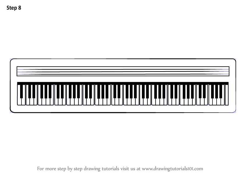 How to Draw a Piano Concert version and Sketching with a pencil