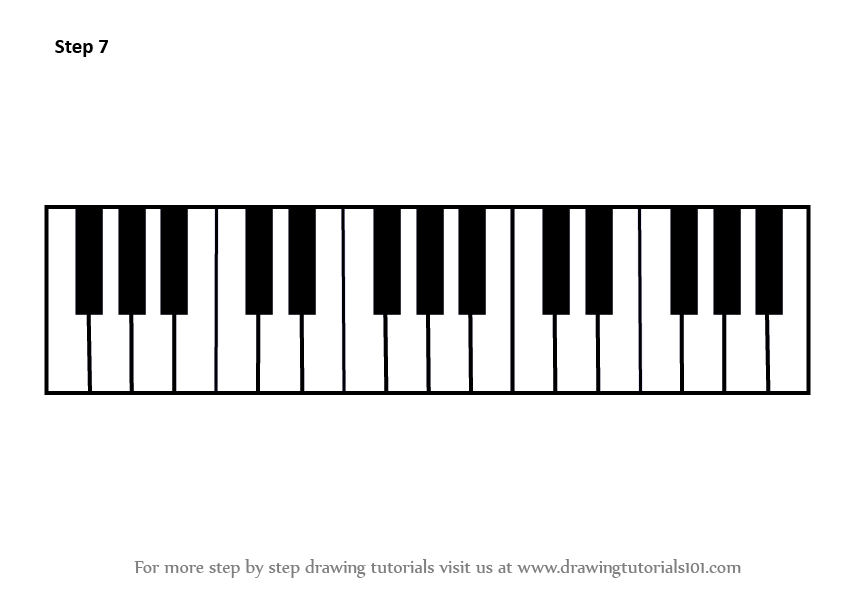 35+ Ideas For Simple Piano Keyboard Drawing